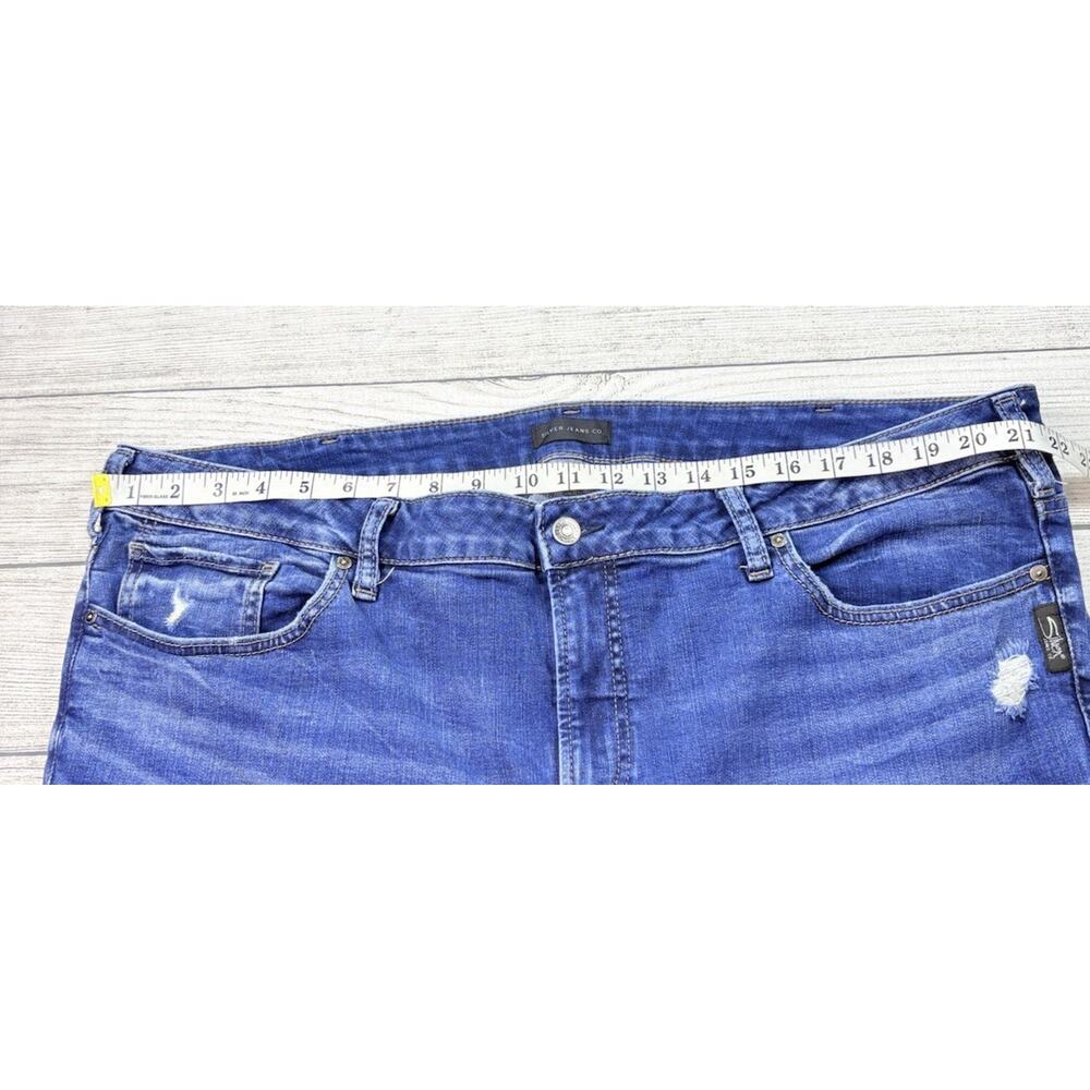 Silver Jeans Co Women’s Elyse Capri Jeans Medium Wash Plus Size 22 - Picture 5 of 9